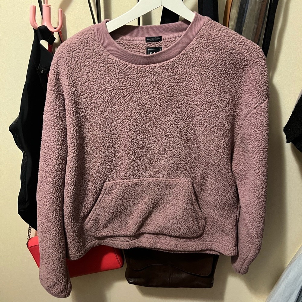 Gap purple Plush sweater S wore